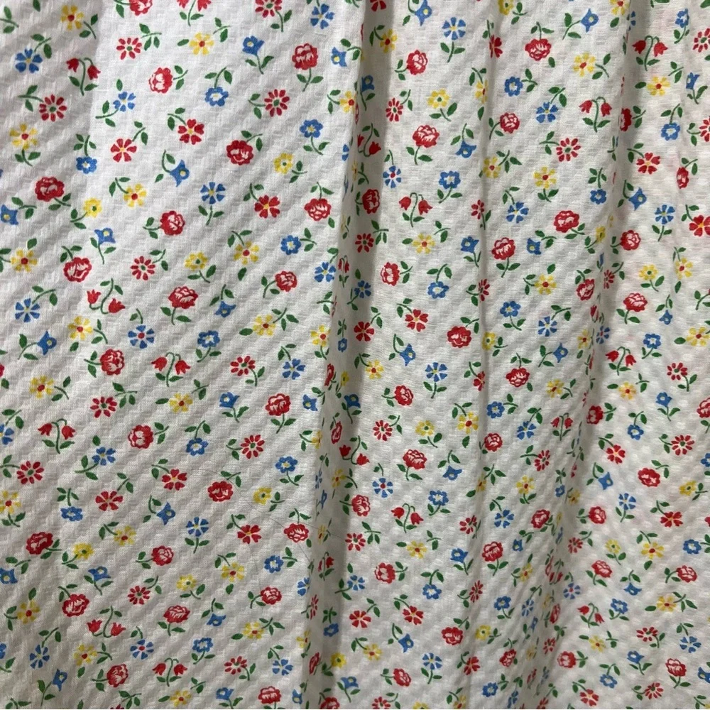 Vintage Models Coat Snap Button Floral Housecoat Size 12